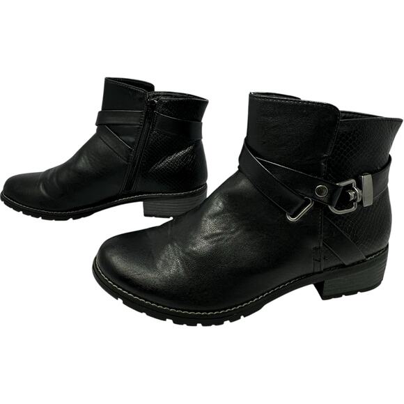 Euro Soft by Sofft Womens 10M Black Size Zip Ankle Boots Dressy Comfort Shoes - Picture 1 of 10